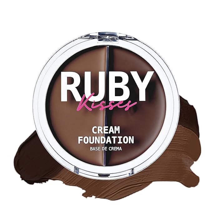 Ruby Kisses 3D Face Creator Cream Foundation & Concealer, 12 Hours Long Lasting, Medium to Full Coverage, Non-Greasy, Ideal for Makeup & Contour Palette (Level 16)-Velvo Beauty