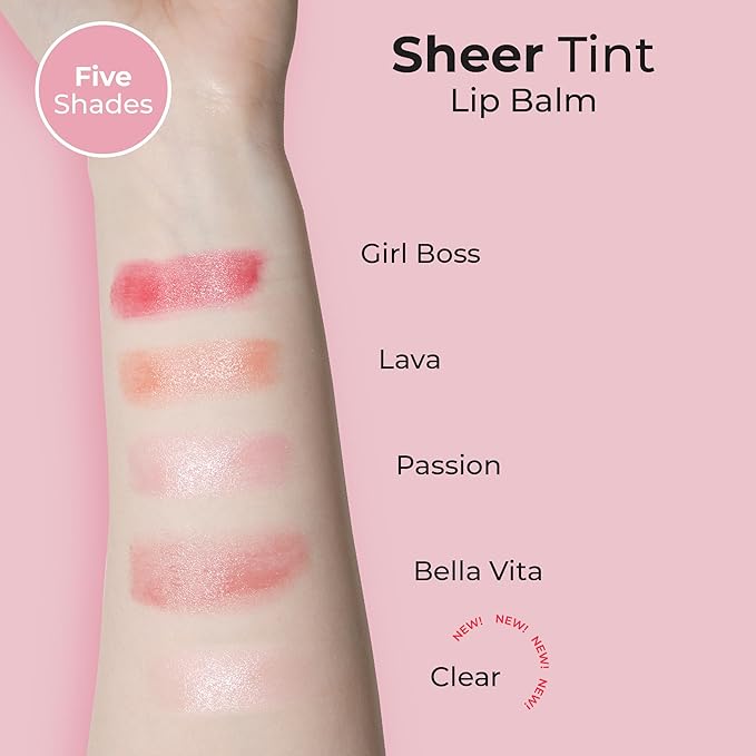 MCoBeauty Sheer Tint Lip Balm, Clear, Nourishing Balm for Healthy, Luscious Lips, Vegan, Cruelty Free Cosmetics-Velvo Beauty