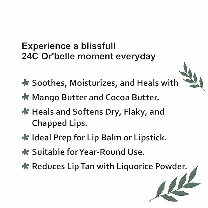 24C Or'Belle Lip Scrub | Enriched With Cocoa And Manjistha And Other Ingredients Help To Exfoliates Dry And Dead Skin From The Lips Leaving Them Smooth And Soft And Evens Out The Colour Of The Lips-Velvo Beauty