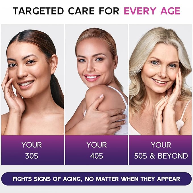 Firming Neck & Décolleté Cream with Retinol, AH-8 Hexapeptide, Collagen & Squalane – Instant Face Lift Cream for Wrinkles, Tightening & Crepey Skin – Neck Firming cream with Massage Roller – 4.3 fl oz-Velvo Beauty