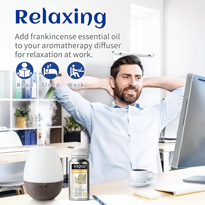 HIQILI 16 Fl Oz Frankincense Essential Oil, for Massage Skin Care, Diffuser, Aromatherapy, 100% Pure Undiluted-Velvo Beauty