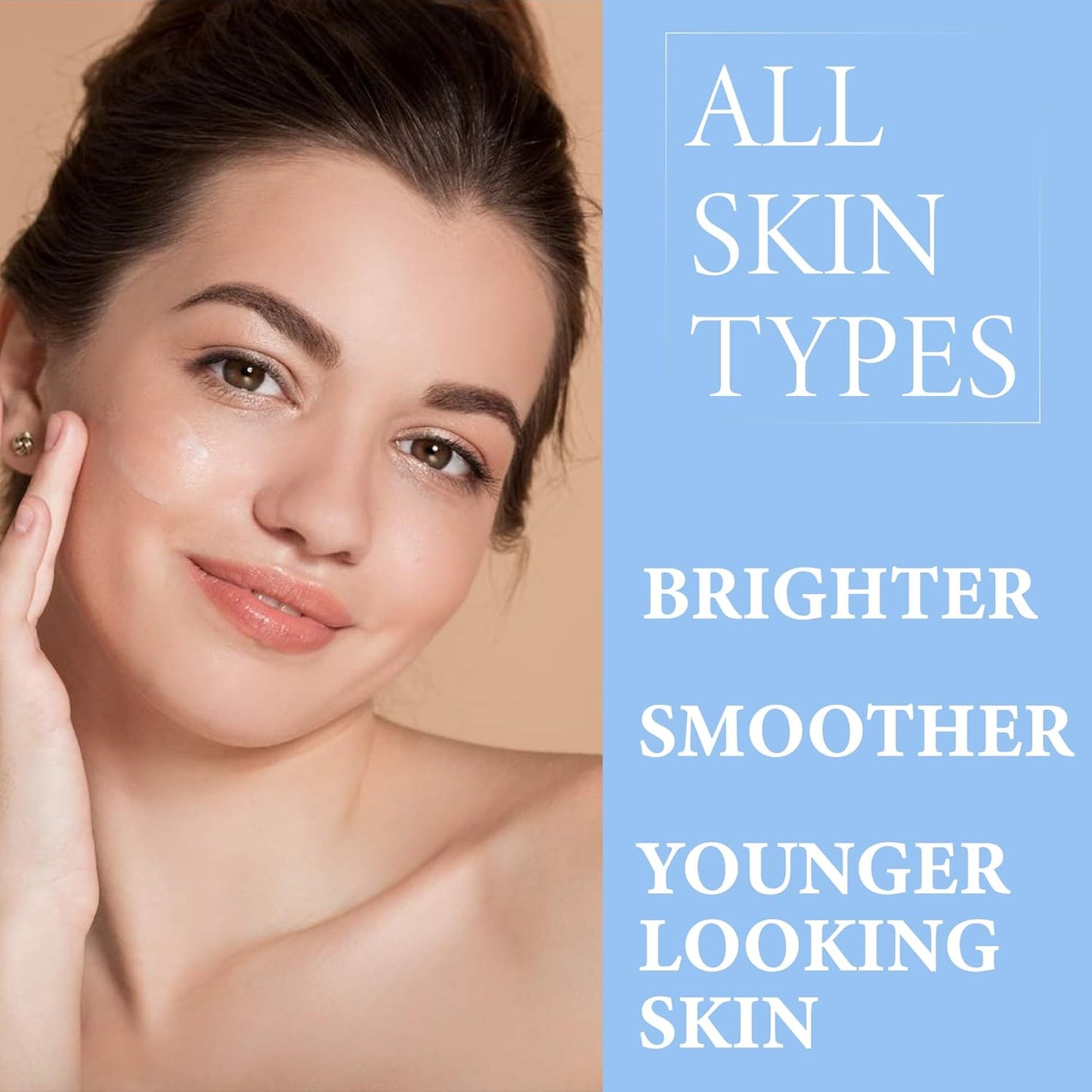 Florencia Brightening Luminous Peptide Serum - Age-Defying Face Serum with Peptides, Sodium Hyaluronate & Organic Botanicals – Helps to Reduce Wrinkles, Illuminate Complexion, 1 Oz-Velvo Beauty