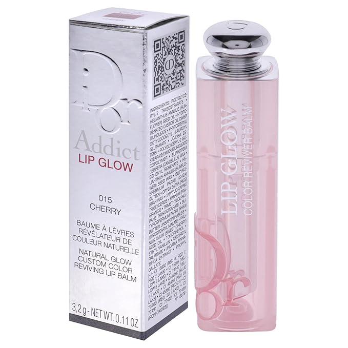 Christian Dior Addict Lip Glow - 015 Cherry by Christian Dior for Women - 0.11 oz Lip Balm-Velvo Beauty