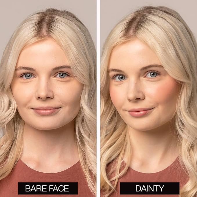 Palladio Liquid Blush for Cheeks & Lips 2-in-1 Makeup Face Blush, Weightless Cream Formula, Smudge Proof Long-Wearing Pigmented Blush, Natural Look Makeup Face Blushes, Shimmer Finish, Dainty-Velvo Beauty