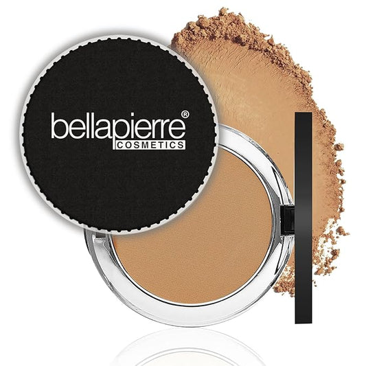 bellapierre Compact Mineral Foundation SPF 15 | Vegan & Cruelty Free Natural Makeup | Full Coverage Matte Foundation | Hypoallergenic | Oil & Talc Free - 0.35 Oz - Café-Velvo Beauty
