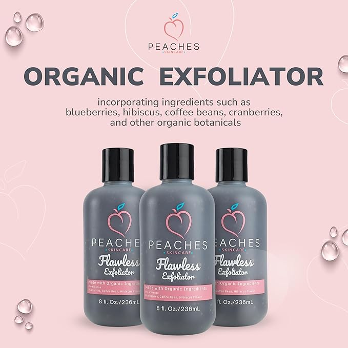 Vegan Face Exfoliator Scrub – Gentle Daily Facial Scrub with Blueberry, Coffee Bean, and Vitamin C – Face Exfoliant for Smooth, Radiant Skin – Flawless Exfoliator (8 oz)-Velvo Beauty