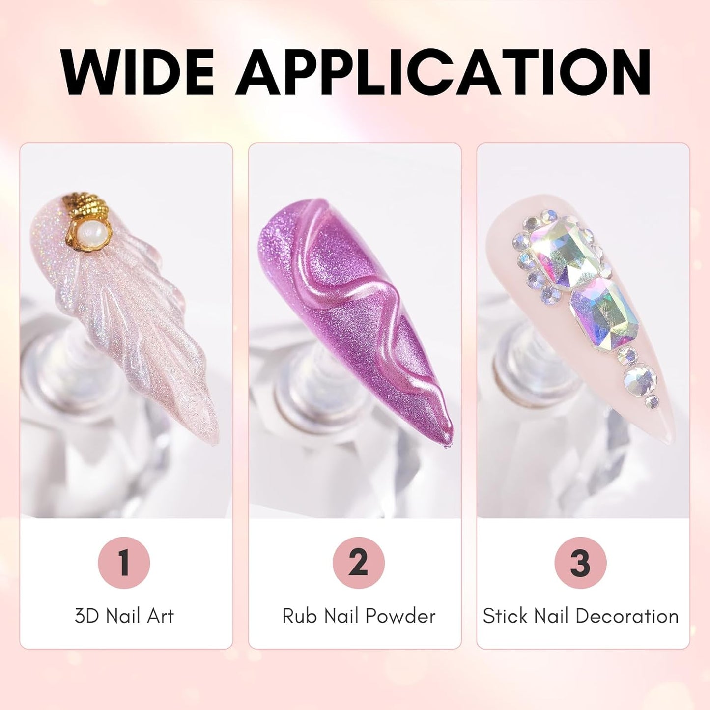 Makartt Nail Rhinestone Glue with 3D Gel Kit – Super Strong Nail Charm Glue & Sculpting Gel for DIY Nail Art, Drawing, Molding & Embossed Designs, Easy to Use for Nail Lovers & Beginners-Velvo Beauty