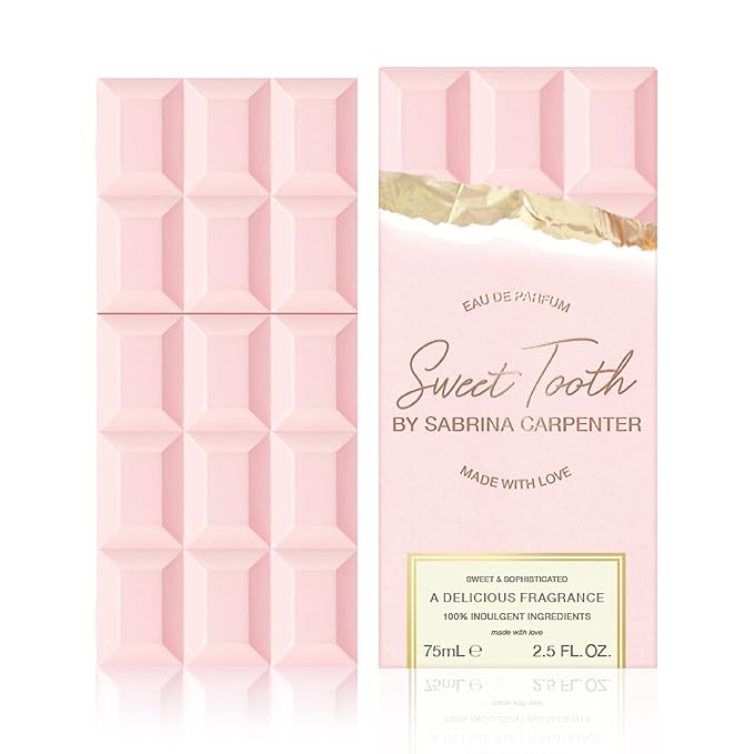 Sabrina Carpenter Sweet Tooth - Long-lasting Perfume for Women - Sweet Floral Fragrance with notes of Vanilla & Chantilly Cream - Vegan - Bergamot Scent - 2.5 Fl Oz (75 mL)-Velvo Beauty