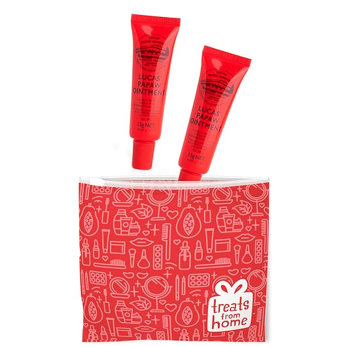 Lucas Pawpaw Lip Ointment, Lucas Pawpaw Cream, Lucas Pawpaw Ointment for Lips & Dry Skin - Unique All Skin Types, All Gender- Any Season Gift Pack with 2 x 15g Pawpaw Balm-Velvo Beauty