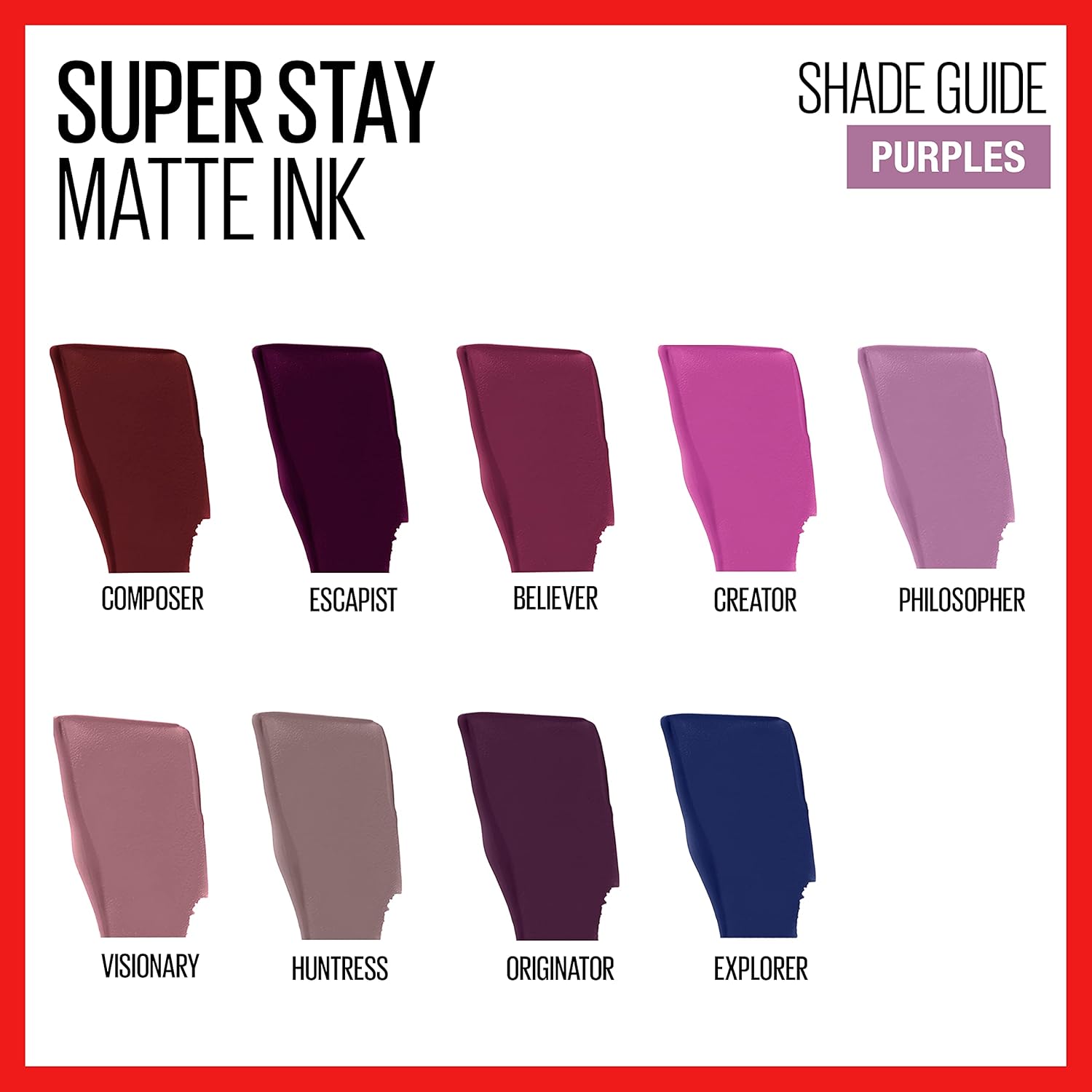 Maybelline New York SuperStay Matte Ink, Liquid Lipstick, City Edition, Originator, 0.17 Ounce-Velvo Beauty