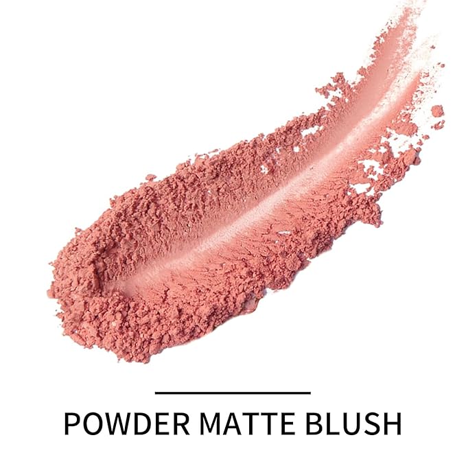 Boobeen Powder Blush Matte Blush, Highly Pigmented Beauty Cream Blush Palette for Create A Natural Cheek Flushed Look, Rich Colors-Velvo Beauty