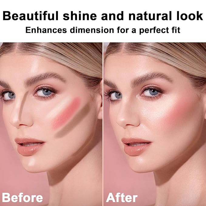 3Pcs Cream Contour Stick Makeup Kit, Shades with Highlighter Stick, Blush Stick and Bronzer Contour Stick for Sculpt the Cheeks, Long Lasting, Waterproof, Matte & Dewy Finish (LIGHT MEDIUM)-Velvo Beauty