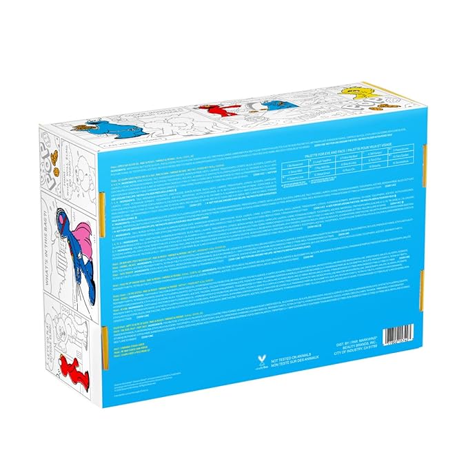 wet n wild Sesame Street Limited Edition PR Box - Makeup Set with Versatile Brushes, Vibrant Buildable & Blendable Palettes & Lip Glosses for Unique Looks, Cruelty-Free & Vegan-Velvo Beauty