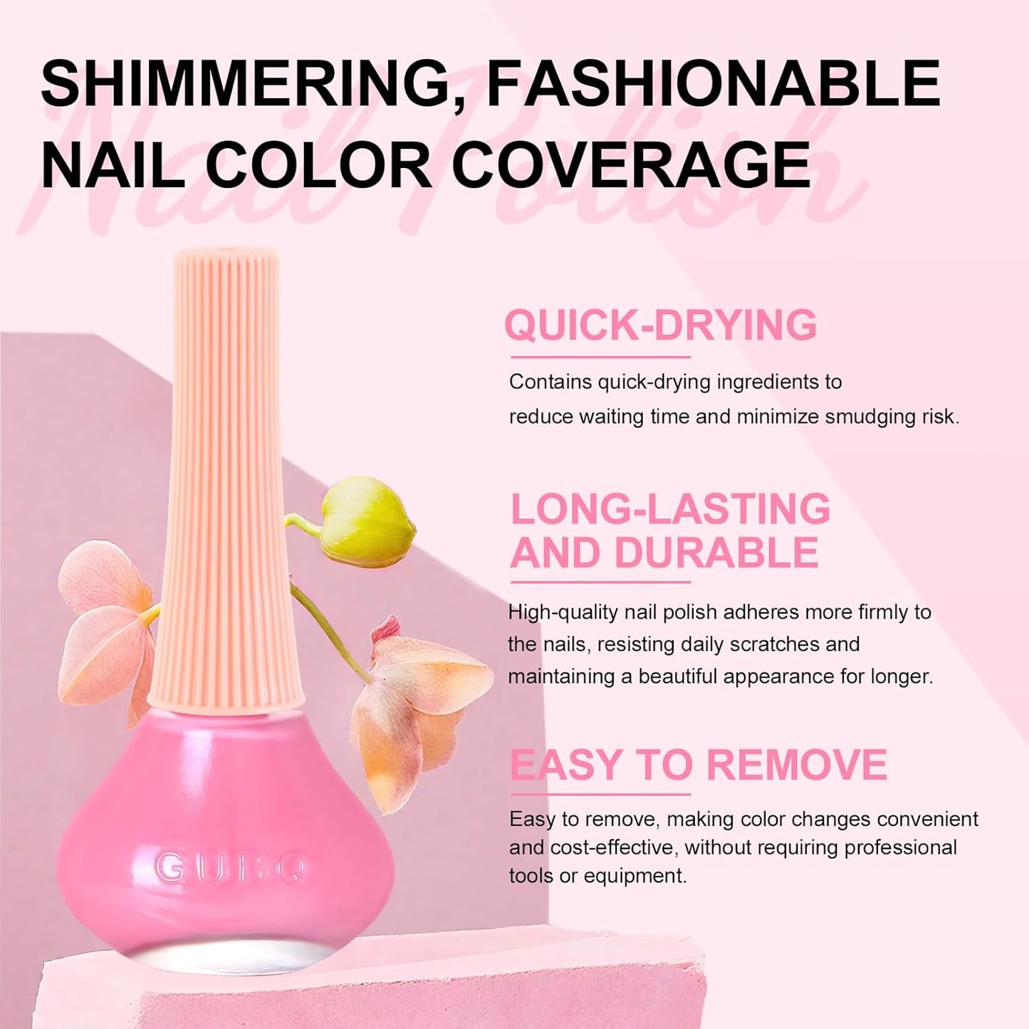 Major Dijit Hot Pink Quick Dry Regular Nail Polish - Nail Art Lacquer, 0.41 Fl Oz-Velvo Beauty