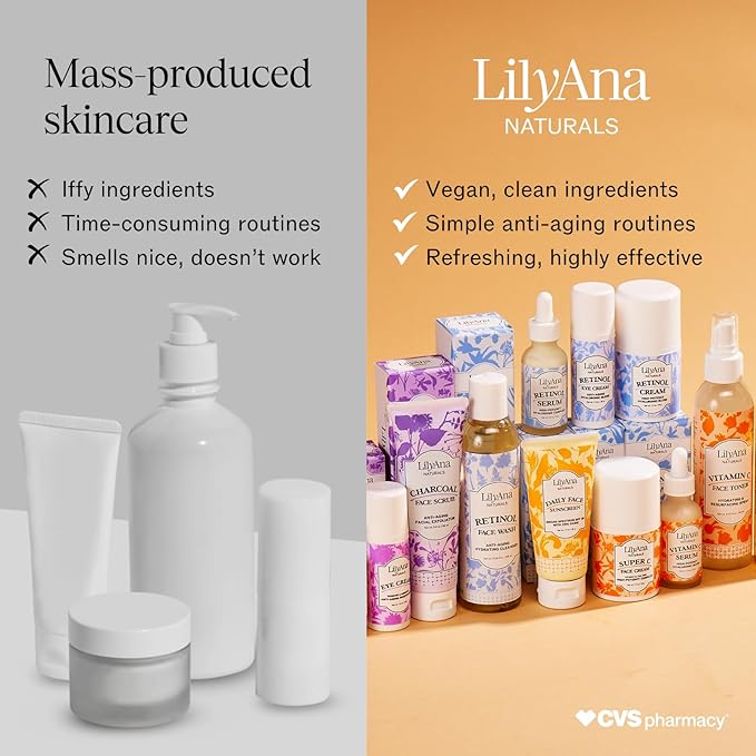 LilyAna Naturals Face and Neck Moisturizer for Women and Men - Moisturizer Face and Neck Cream for Dry Skin and Dark Spot Brightening - Rose and Pomegranate Extracts - 1.7oz (Pack of 2)-Velvo Beauty