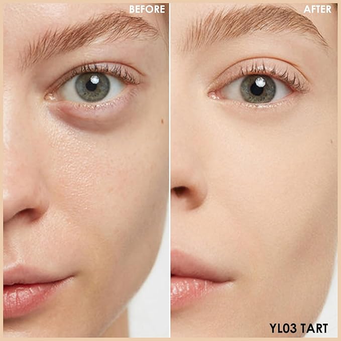 FOCALLURE FIX CORRECTOR Concealer Stick, Full Coverage Concealer Makeup, Color Corrector for Dark Circles, Including Replaceable Applicator, YL03 TART-Velvo Beauty