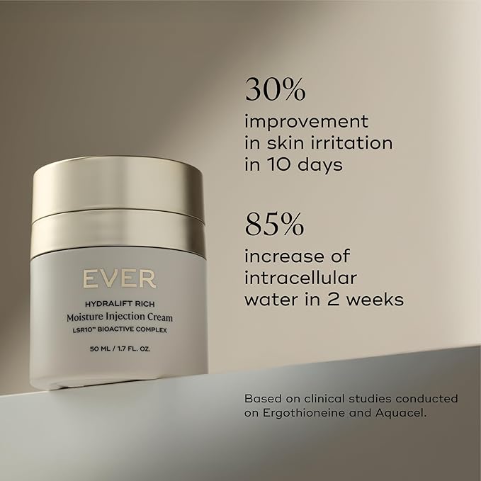EVER Rich Face Moisturizer (Dry Skin)- Overnight Renewal Facial Lotion, Instant Face Lift Cream, Smooths Lines and Wrinkles, Restores Skin Elasticity, Packed with Urea, Squalane, and Vitamins-Velvo Beauty