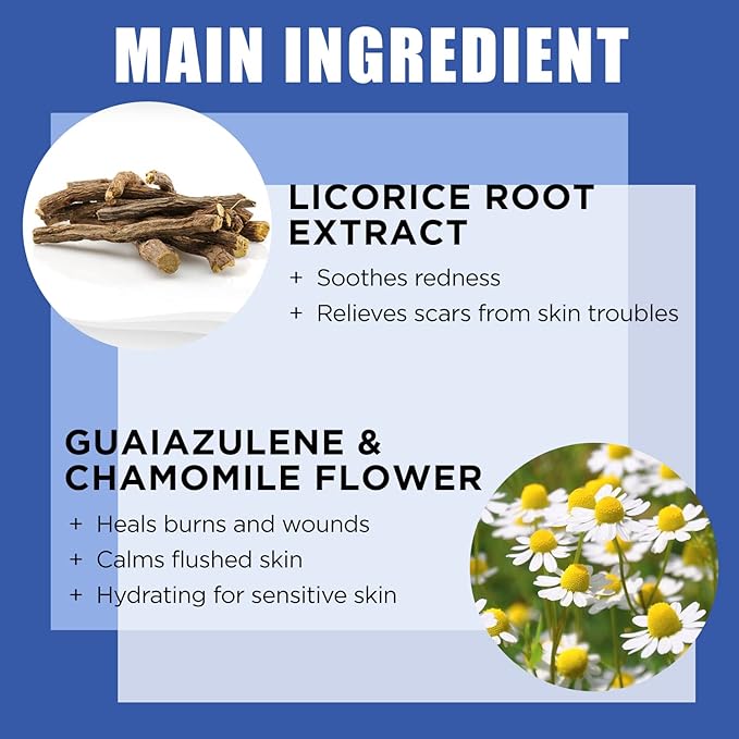 It'S SKIN LI Calming Skincare Set - Soothing Toner Pads, Ampoule Serum, Moisture Cream – Redness & Acne Relief with Licorice Extract & Guaiazulene – for Clear Skin-Velvo Beauty