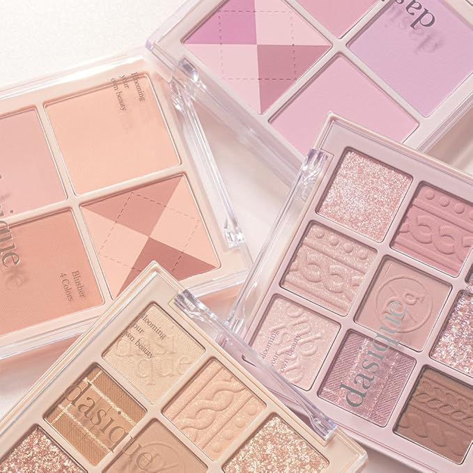 Dasique Blending Mood Cheek #05 Violet Knit l Vegan, Cruelty-Free l 4 Blendable Shades in Lightweight, Long-lasting, Smooth Powder-Velvo Beauty