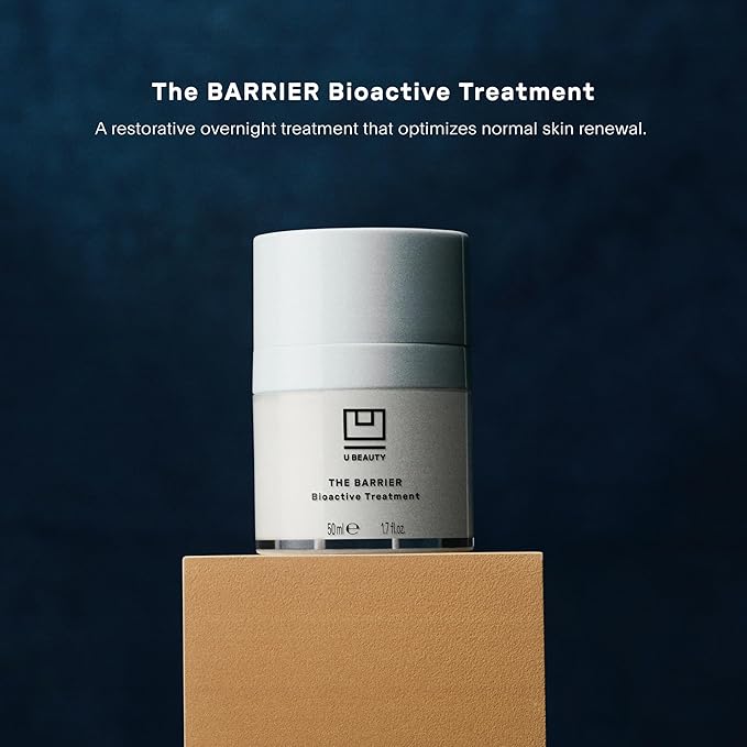 U Beauty BARRIER Bioactive Treatment - Night Cream Moisturizer for Face for Softer & Stronger Skin, Improves Rough, Dull Skin, Overnight Skin Barrier Cream with Urea, & Hyaluronic Acid - 1.7 fl oz-Velvo Beauty