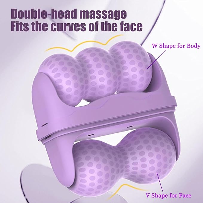 Ice Roller for Face Women - 2 in 1 Facial Ice Roller for Face & Eye Puffiness Relief, Gua Sha Facial Tools for Massage, Body Minor Cold Compress-Velvo Beauty