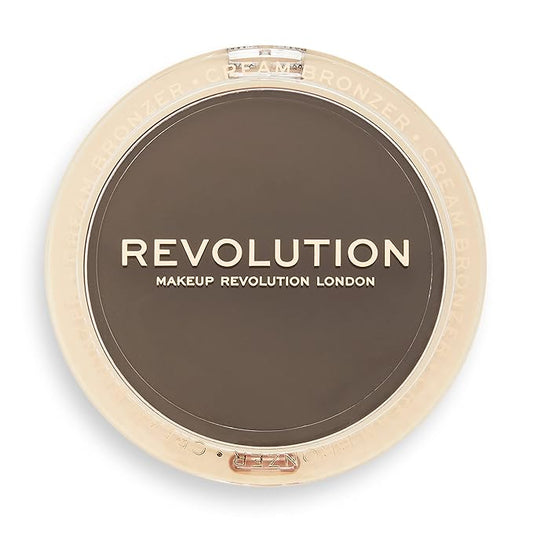 Revolution Beauty, Ultra Cream Face Bronzer, Buildable & Blendable Cream Contour, Vegan & Cruelty Free, Deep, 0.24 Oz.-Velvo Beauty