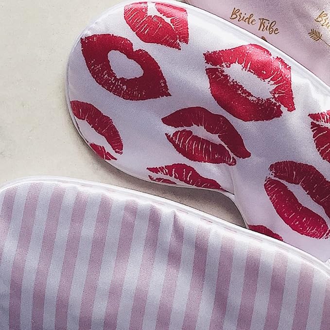 SMUG Satin Sleep Mask & Eye Mask | Travel Sleep Masks for Women & Men | Soft Sleeping Eye Mask to Nourish Skin & Reduce Dark Circles | Eye Sleep Mask Shades to Block Out Light | Kiss-Velvo Beauty