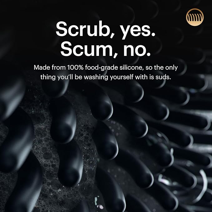 MANSCAPED® The Body Buffer Premium Silicone Scrubber for Nourishing, Cleaning & Exfoliating Your Skin - Lather Boosting Bristles with Ergonomic No-Slip Handle, Long-Lasting & Easy to Clean (1-Pack)-Velvo Beauty