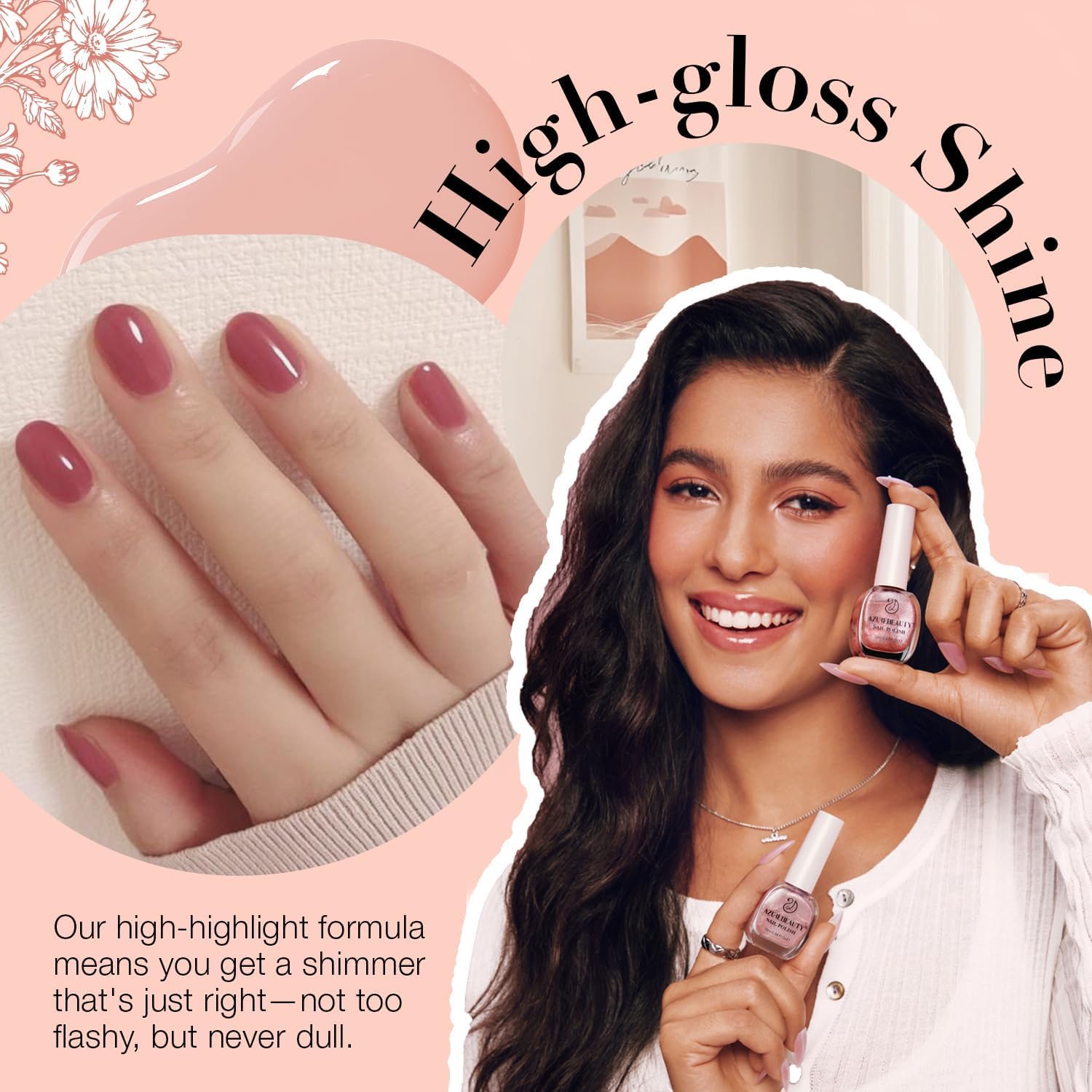 AZUREBEAUTY Jelly Nail Polish Set 4 Colors Nude Brown Red Purple Quick Dry Transparent Sheer Nail Polish Natural Nail Lacquer Fingernail with Top Coat DIY Salon Home-Velvo Beauty