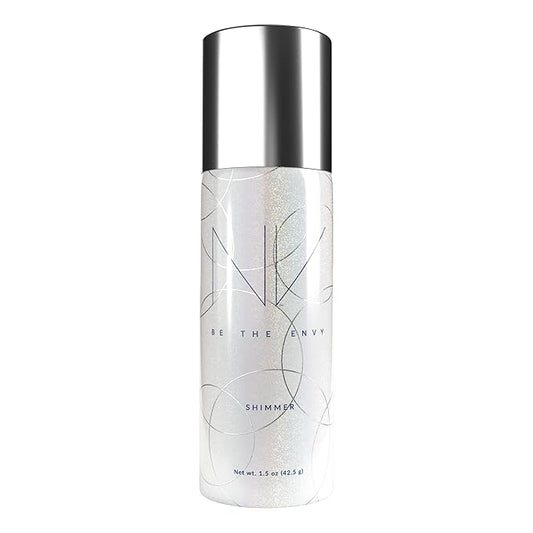 NV Perfecting Mist Shimmer Buildable Coverage Professional Airbrush Makeup with Plant-based Stem Cell Polypeptides, Vitamins A, D, E and Aloe, 1.5 ounces. SHIMMER-Velvo Beauty