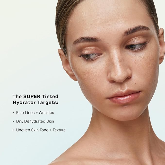 U Beauty The Super Tinted Hydrator Hyaluronic Acid Moisturizing Cream - Mega-Dose Skin Hydrator for Supple, Smooth, and Softer-Looking Skin For Up To 48 Hours - Shade 4-1.0 oz-Velvo Beauty
