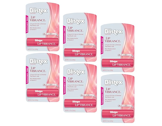 Blistex Lip Vibrance, 0.13 oz each (Pack of 6)-Velvo Beauty