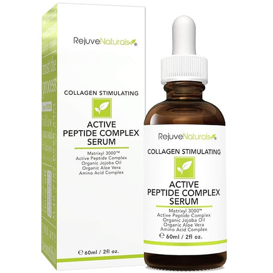 Peptide Complex Serum with Matrixyl 3000 (2 oz, Double-Sized) Minimizes Look of Fine Lines & Deep Wrinkles, Crow's Feet, Crepey Skin. Lightweight Anti Aging Moisturizer for Face & Neck-Velvo Beauty