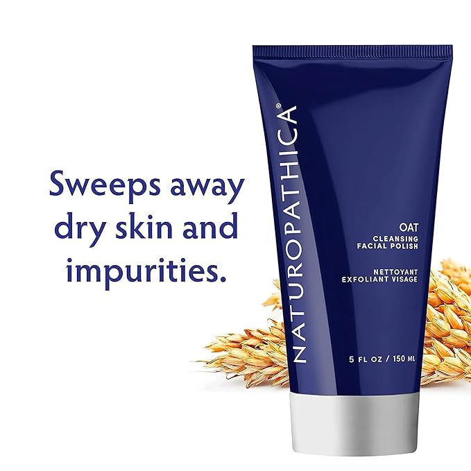 Naturopathica Oat Cleansing Facial Polish - Multi-Use Facial Cleanser - Face Scrub & Mask - Exfoliating Face Wash for Women & Men - Gentle Exfoliating - 5 floz-Velvo Beauty