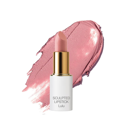 Ogee Full Bloom Sculpted Lipstick (Lulu - White Pink) - Long Lasting Organic Lipstick with Jojoba Oil & Micro Hyaluronic Acid - 70% Organic Ingredients & Made in USA-Velvo Beauty