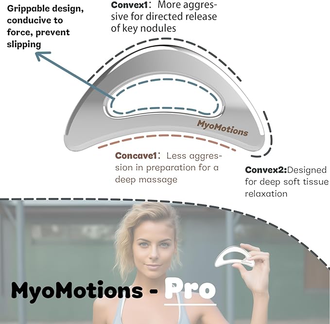 3-Piece Muscle Scraper Tool Set for IASTM Therapy - Stainless Steel Gua Sha Tool for Myofascial Release and Deep Tissue Massage Tool Set-Velvo Beauty