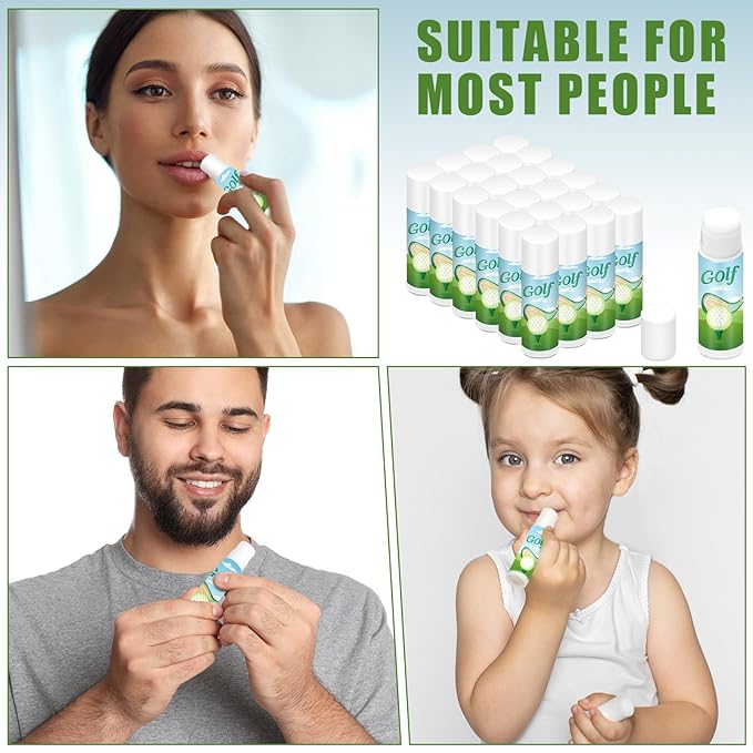 Demissle 24 Pcs Sports Team Gifts Sports Lip Balm Sports Party Favors Sports Theme Lipstick for Team Gifts(Golf)-Velvo Beauty