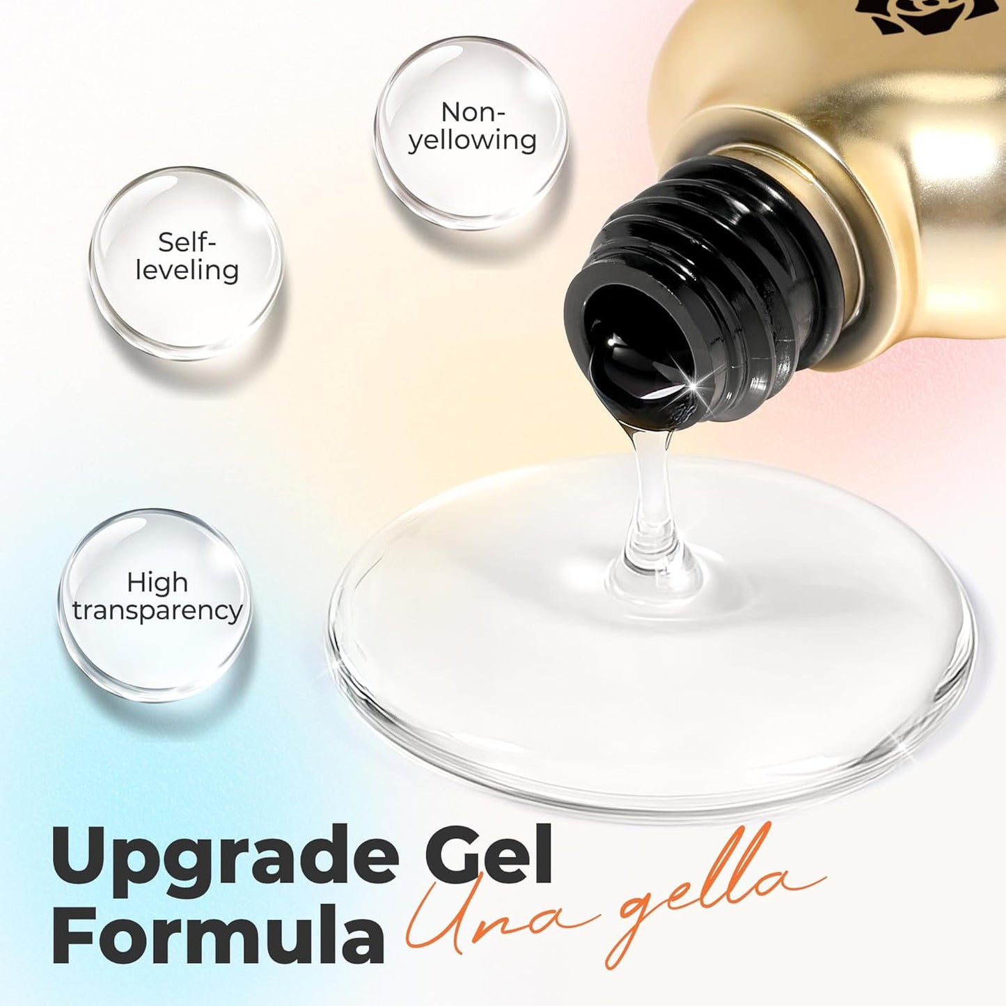 UNA GELLA Blooming Gel Nail Polish 15ml Super Clear for Spreading Effect U V/LED Needed Nail Blooming Gel for Marble Natural Stone Floral Print Watercolor Effect Design Soak Off Home DIY Salon-Velvo Beauty