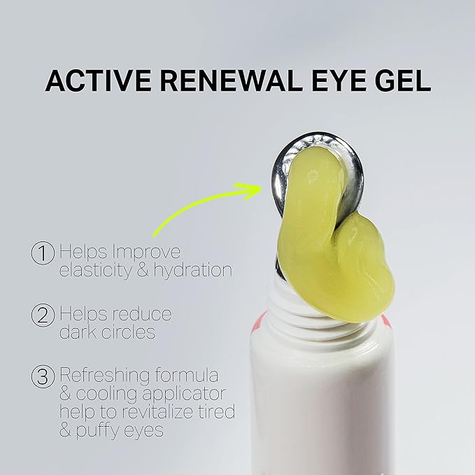 Retinol Active Renewal Eye Gel│ Under Eye Treatment For Dark Circles and Puffiness │ For All Skin Types-Velvo Beauty