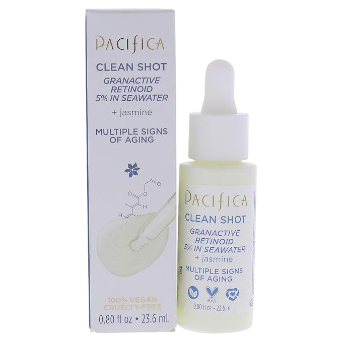 Pacifica Clean Shot Granactive Retinoid 5 Percent In Seawater Unisex, 0.8 Oz-Velvo Beauty