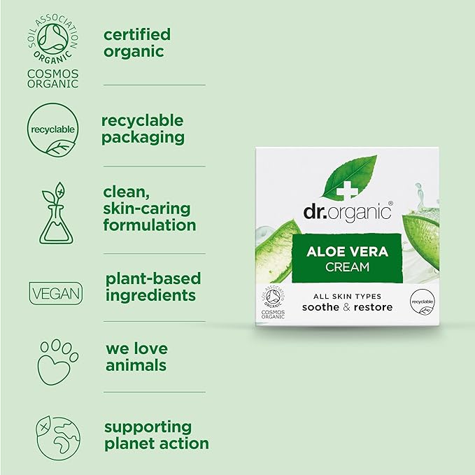 Organic Doctor Organic Aloe Vera Concentrated Cream, 1.7 fl.oz.-Velvo Beauty