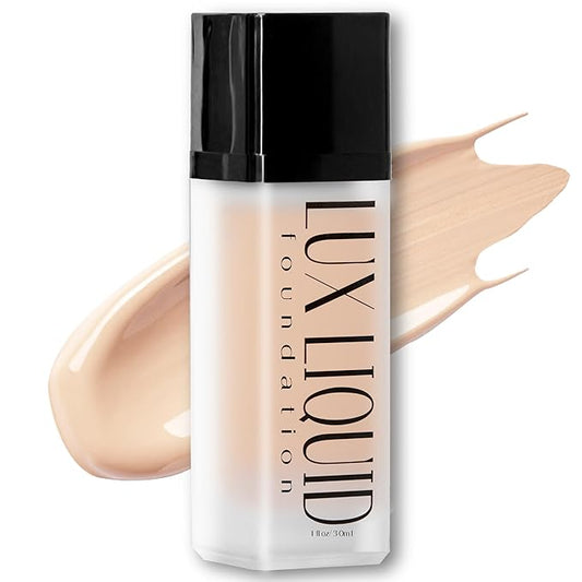 Organic Aloe-Based LUX Liquid Foundation, Natural Vegan Gluten-Free Made in USA, Vanilla-Velvo Beauty