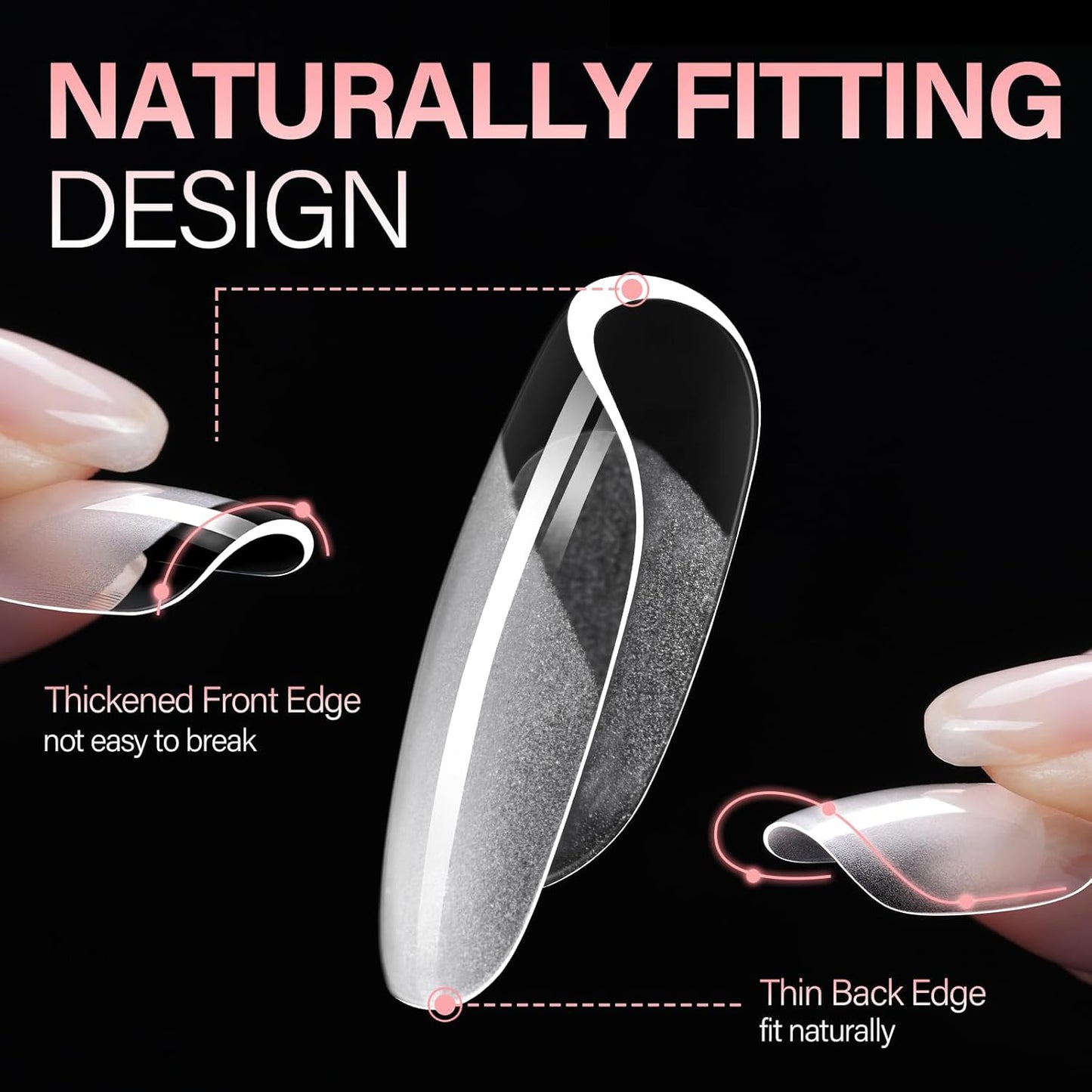 AILLSA Short Square Nail Tips, Fake Thickened Half Matte Nails Tips, Pre-shaped Press on False Nail Tip for Nail Salon 450PCS 15 Sizes with Storage Box-Velvo Beauty