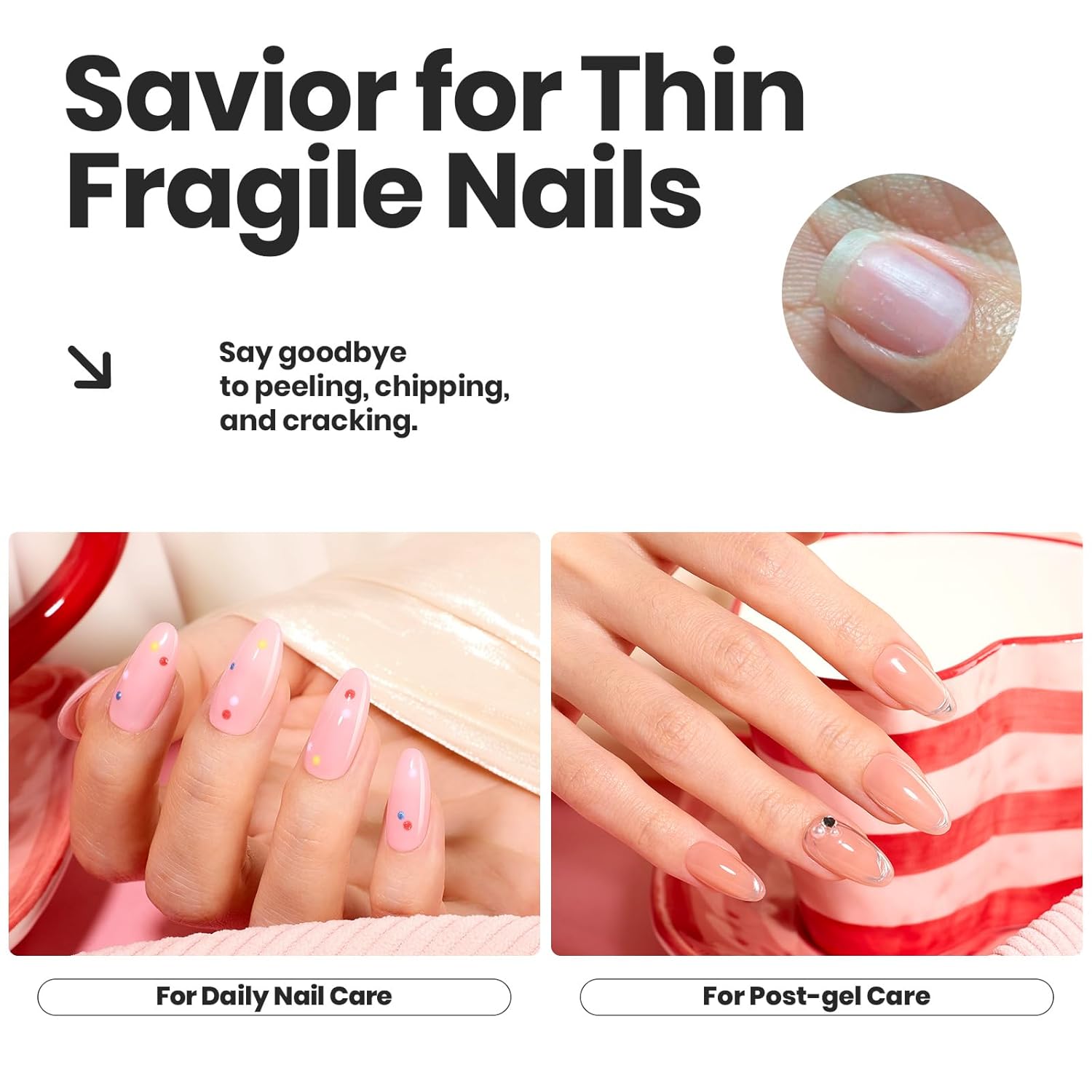 Beetles Jelly Nail Polish Set, 6 Colors Pink Nude Purple Velvet Glow Quick Dry Nail Polish Long Lasting Nail Strengthener Polish Gift for Girls Women-Velvo Beauty