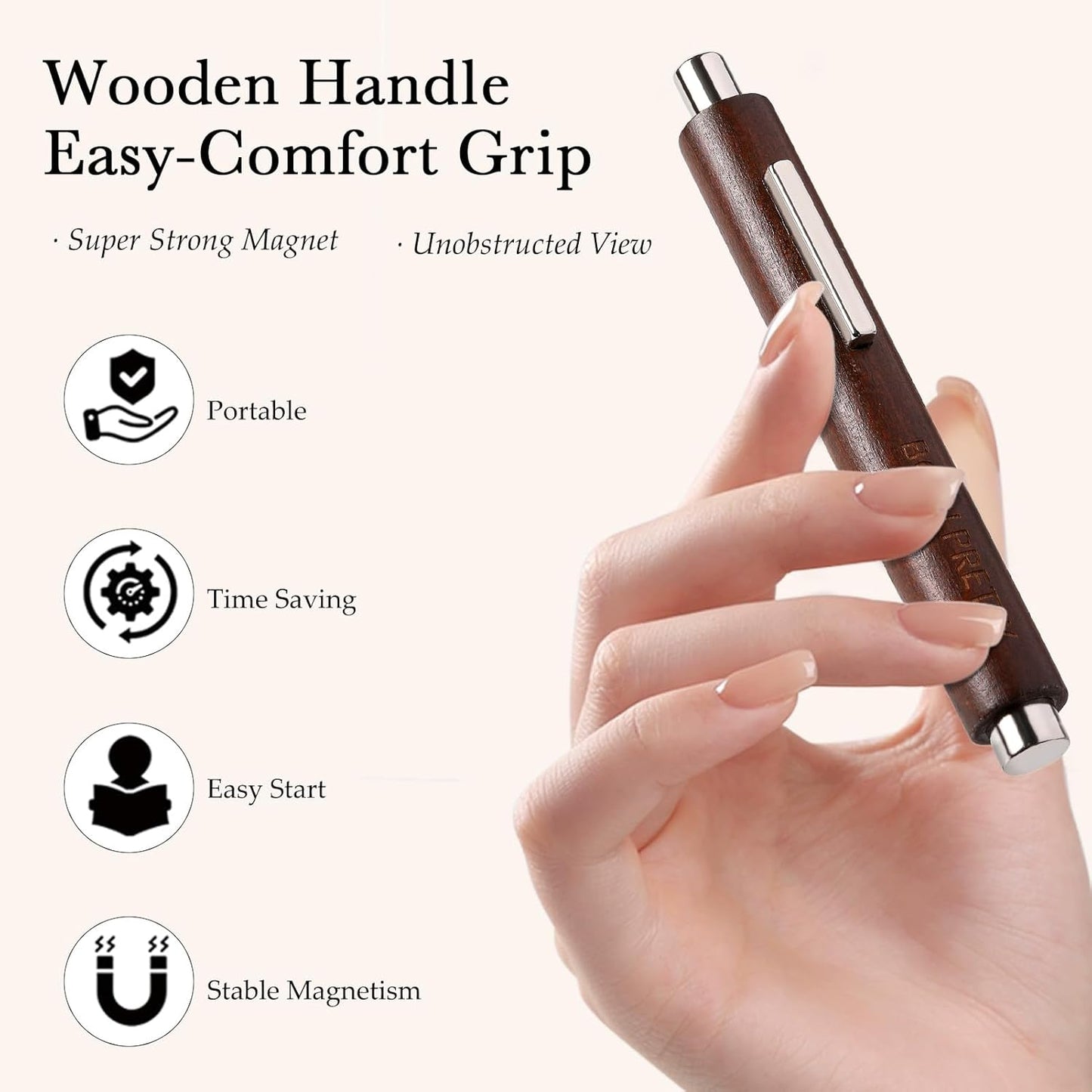 BORN PRETTY 3 in 1 Nail Magnet, Multifunctional Cat Magnetic Eye Nail Polish Magnet Pen, 3D Magnetic Nail Polish Stick for Home DIY, Salon, Studio Nail Art Design Tools-Velvo Beauty