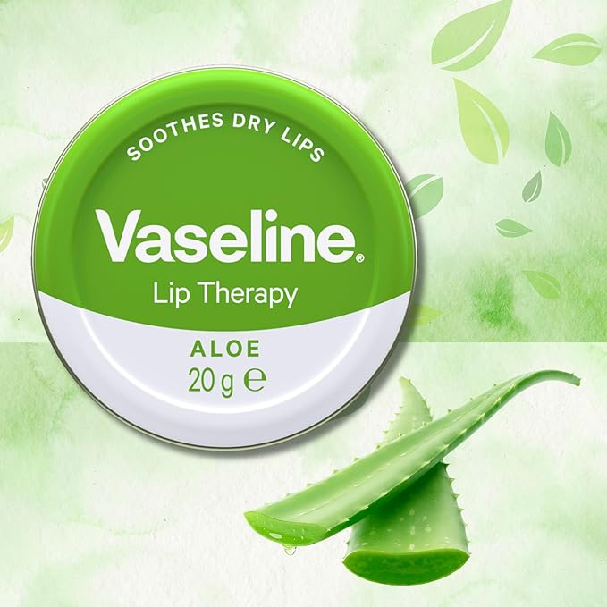 Lip Therapy Aloe Vera Tin 20g - Pack of 2 with OY fidget keyring - Imported from UK-Velvo Beauty
