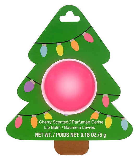 iscream Christmas Joy Rosy Tree Ornament Shaped Cherry Scented Lip Balm-Velvo Beauty