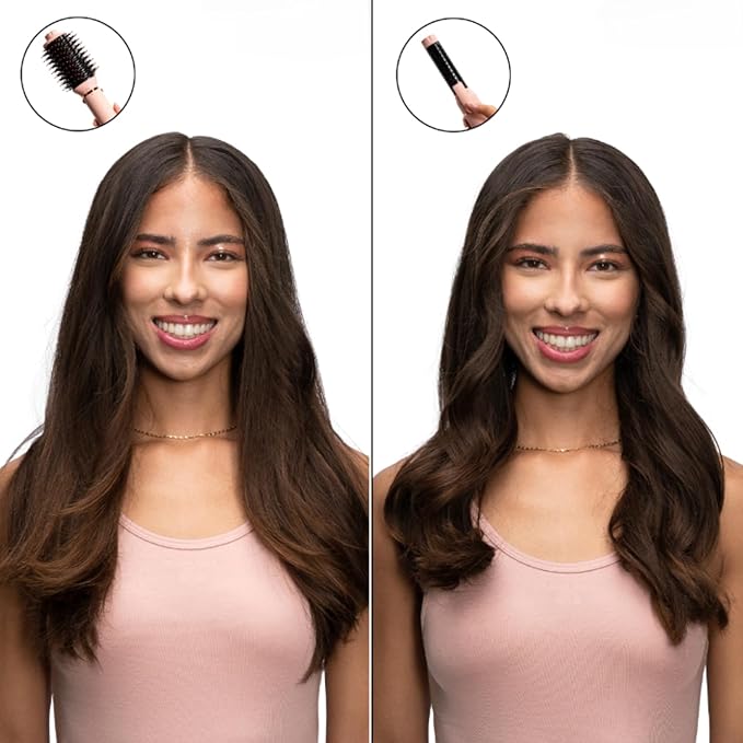 FoxyBae 4-in-1 Hot Air Styler: Blow Dryer Brush, Diffuser, Curling Barrel & Drying Cylinder - Blush Super Styler-Velvo Beauty