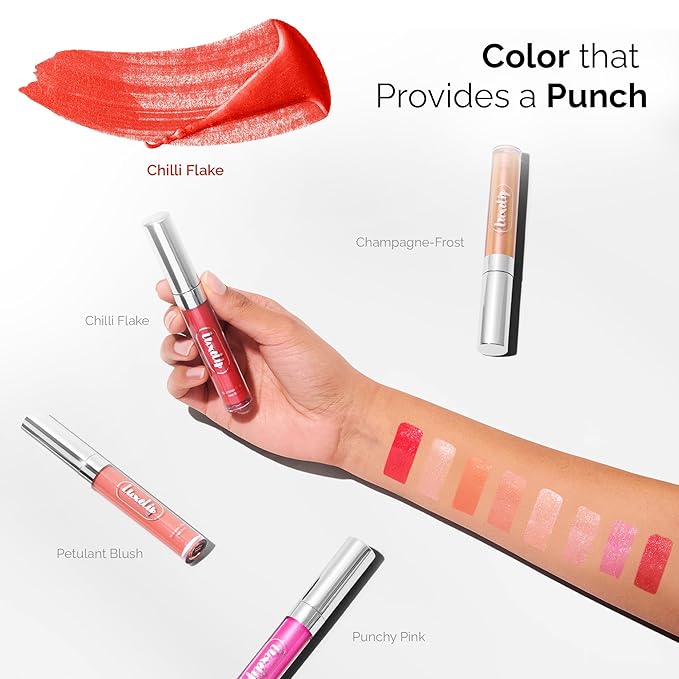 LuxeLip™ Matte Lipstick, Hydrating Non-Sticky Lip Gloss for Luminous Shine & Moisturized Lips, Lightweight, Long-Lasting Glossy Finish, Cruelty-Free Lip Makeup for Women (Chili Flake, 8ml)-Velvo Beauty