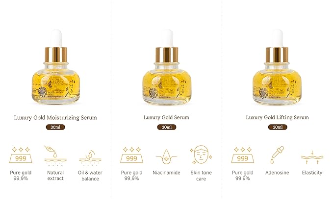 YEDAM YUN BIT Prime Luxury Gold Women Skin Care Set With Skin, Emulsion, Cream, Serum, Wrinkle Care Nourishing And Moisturizing, Calming Korea Cosmetics-Velvo Beauty